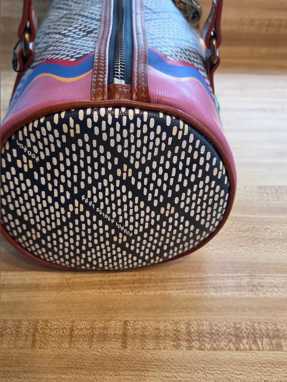 Kurt Geiger NWT Current Season Varsity Barrel Bag W/Dustbag